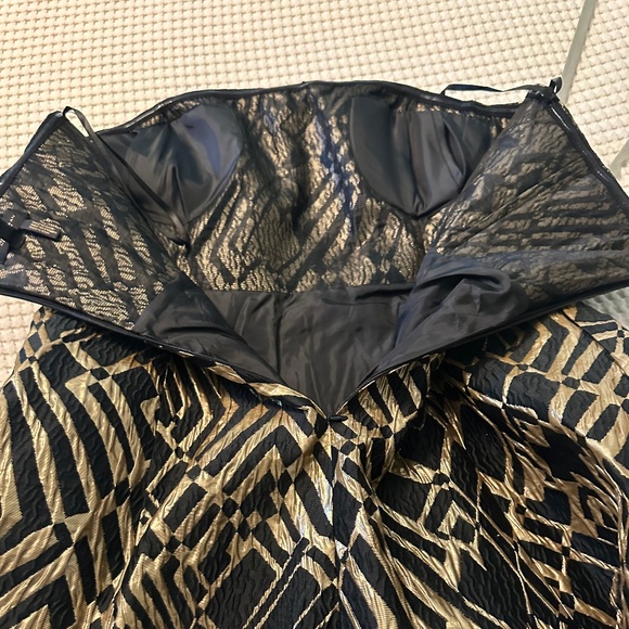 Donna Karen current style  - Strapless brocade Midi Dress Size 14 - Picture 4 of 10